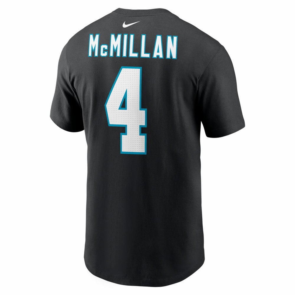 Tetairoa McMillan Carolina Panthers Name & Number T-Shirt - Black for sale
