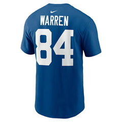 Tyler Warren Indianapolis Colts Name & Number T-Shirt - Royal online