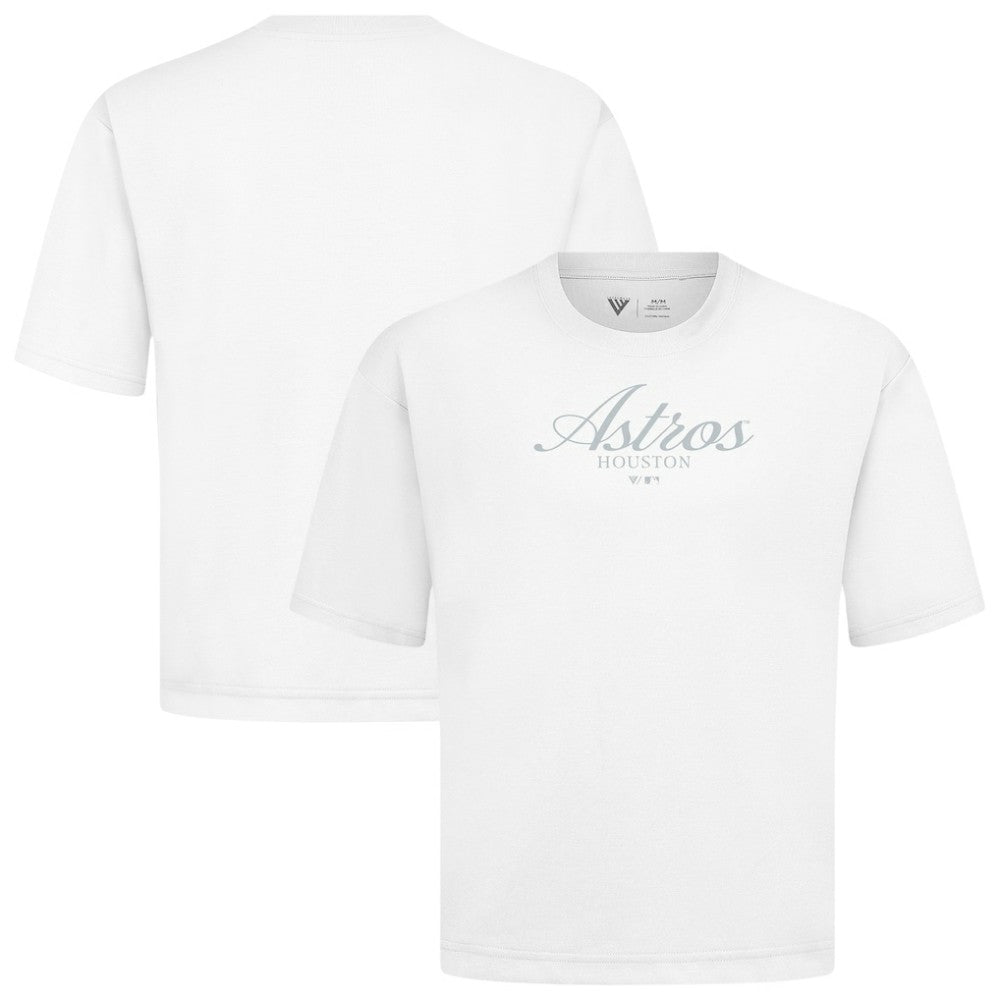 Houston Astros Levelwear Ethereal Oversized Luxe Signature Knit T-Shirt White