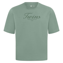Minnesota Twins Levelwear Ethereal Oversized Luxe Signature Knit T-Shirt Green
