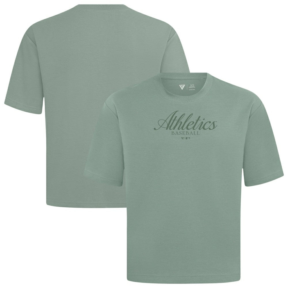 Athletics Levelwear Ethereal Oversized Luxe Signature Knit T-Shirt Green
