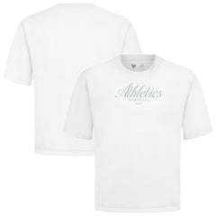Athletics Levelwear Ethereal Oversized Luxe Signature Knit T-Shirt White