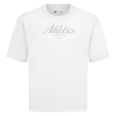 Athletics Levelwear Ethereal Oversized Luxe Signature Knit T-Shirt White
