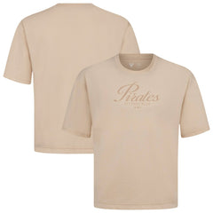 Pittsburgh Pirates Levelwear Ethereal Oversized Luxe Signature Knit T-Shirt Khaki