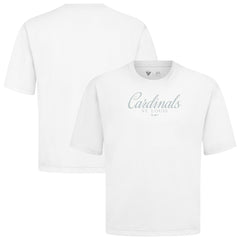 St. Louis Cardinals Levelwear Ethereal Oversized Luxe Signature Knit T-Shirt White