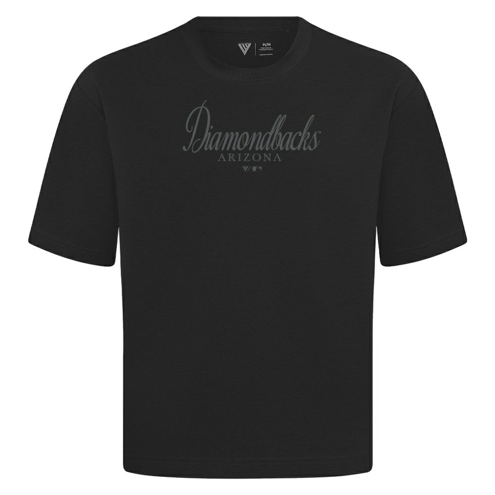 Arizona Diamondbacks Levelwear Ethereal Oversized Luxe Signature Knit T-Shirt Black