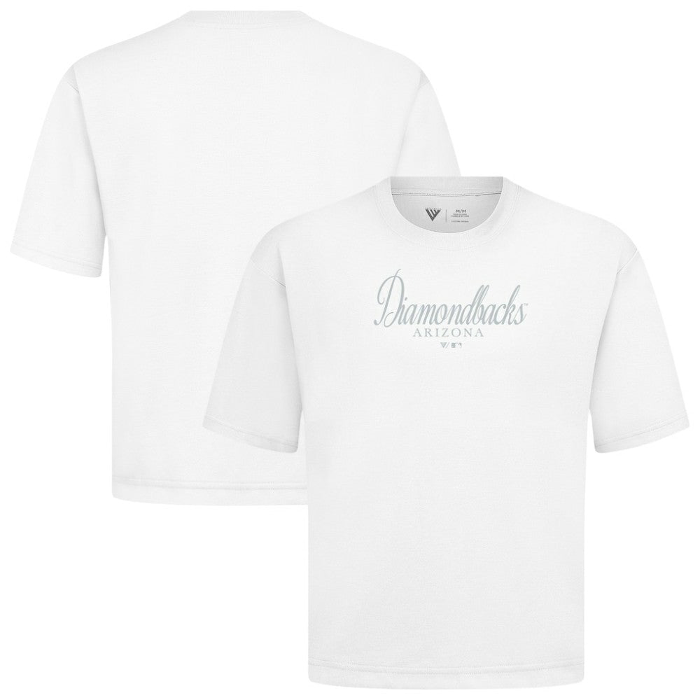 Arizona Diamondbacks Levelwear Ethereal Oversized Luxe Signature Knit T-Shirt White