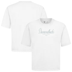 Arizona Diamondbacks Levelwear Ethereal Oversized Luxe Signature Knit T-Shirt White