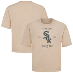 Chicago White Sox Levelwear Crossway Oversized Luxe Signature Knit T-Shirt Khaki