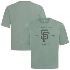 San Francisco Giants Levelwear Crossway Oversized Luxe Signature Knit T-Shirt Green