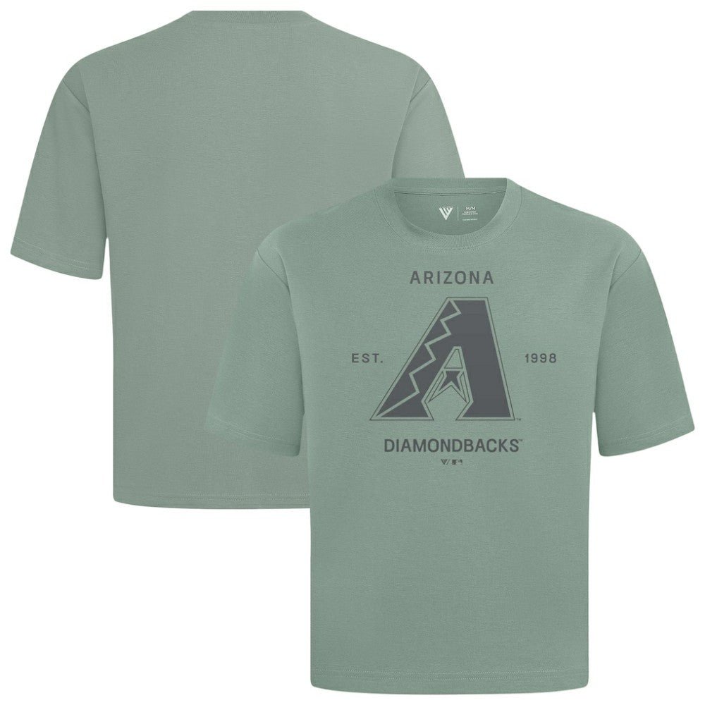 Arizona Diamondbacks Levelwear Crossway Oversized Luxe Signature Knit T-Shirt Green