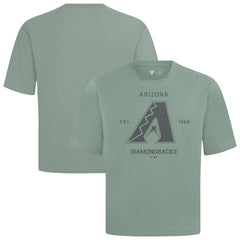 Arizona Diamondbacks Levelwear Crossway Oversized Luxe Signature Knit T-Shirt Green