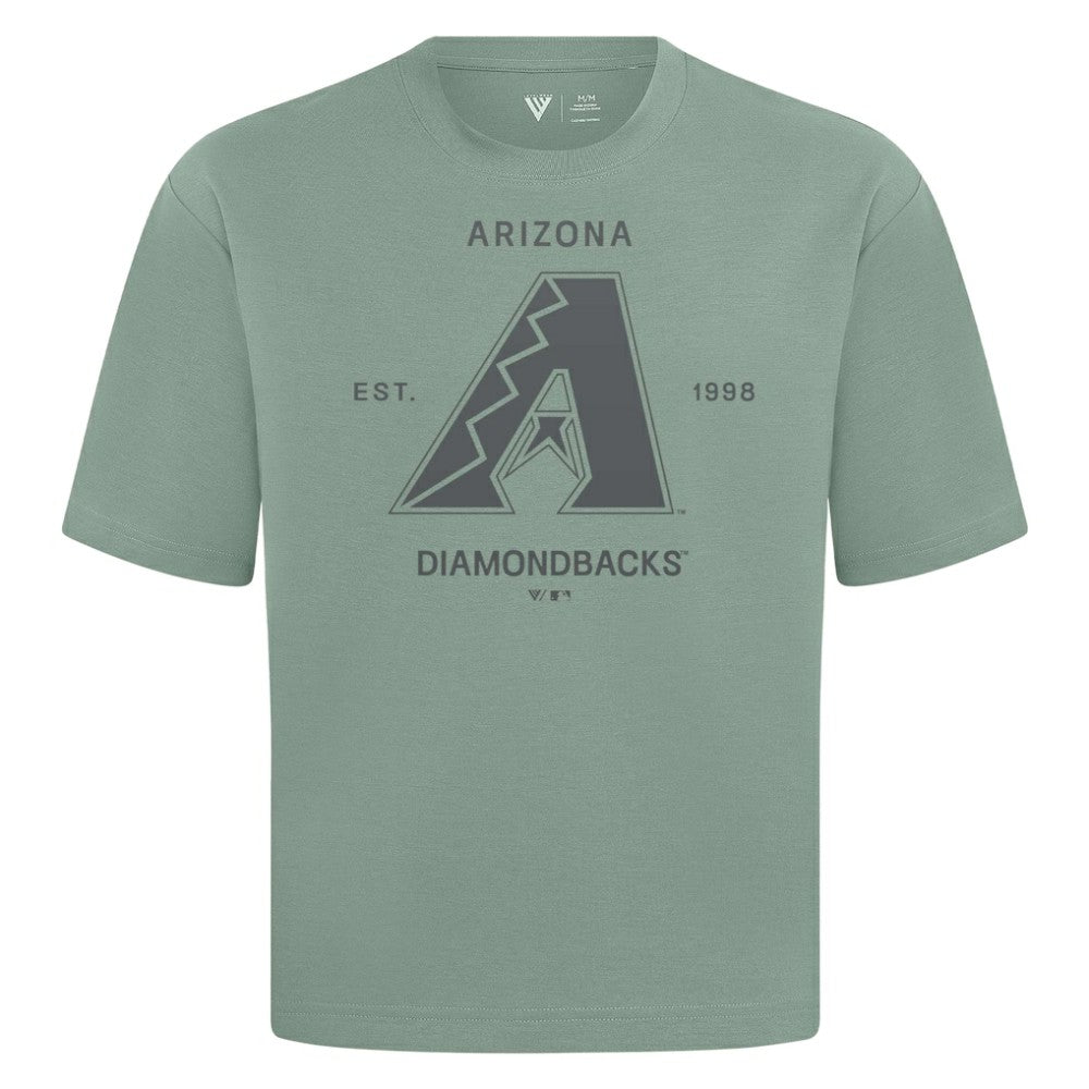 Arizona Diamondbacks Levelwear Crossway Oversized Luxe Signature Knit T-Shirt Green
