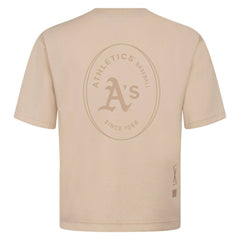 Athletics Levelwear Signet Oversized Luxe Signature Knit T-Shirt Khaki
