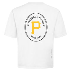 Pittsburgh Pirates Levelwear Signet Oversized Luxe Signature Knit T-Shirt White