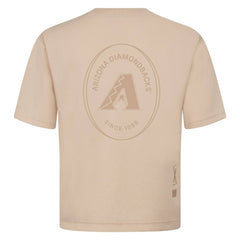 Arizona Diamondbacks Levelwear Signet Oversized Luxe Signature Knit T-Shirt Khaki