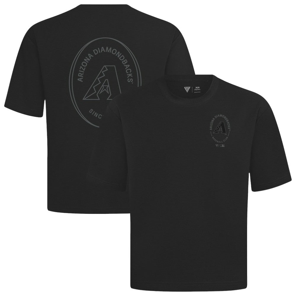 Arizona Diamondbacks Levelwear Signet Oversized Luxe Signature Knit T-Shirt Black