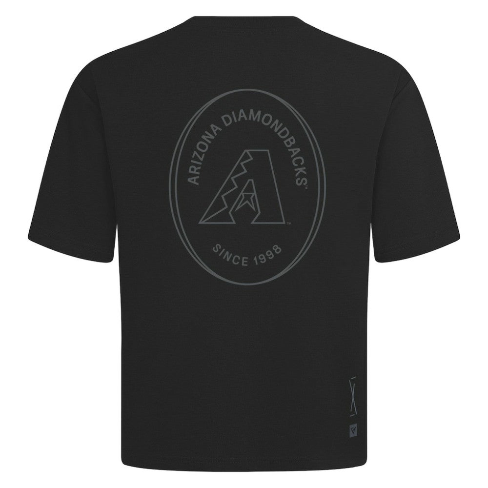 Arizona Diamondbacks Levelwear Signet Oversized Luxe Signature Knit T-Shirt Black