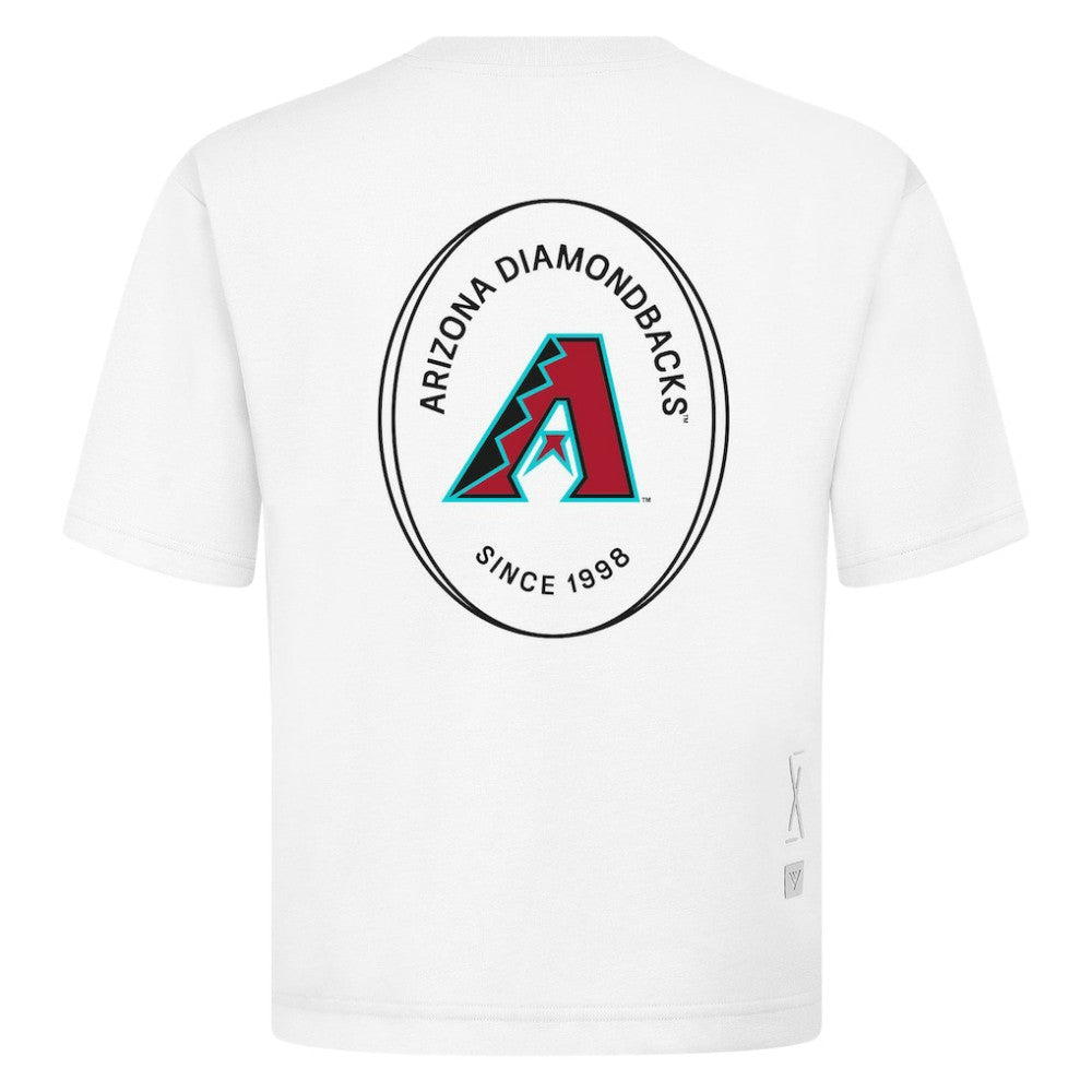 Arizona Diamondbacks Levelwear Signet Oversized Luxe Signature Knit T-Shirt White