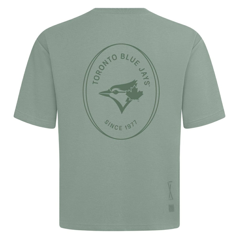 Toronto Blue Jays Levelwear Signet Oversized Luxe Signature Knit T-Shirt Green