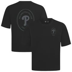 Philadelphia Phillies Levelwear Signet Oversized Luxe Signature Knit T-Shirt Black