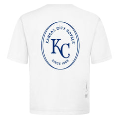 Kansas City Royals Levelwear Signet Oversized Luxe Signature Knit T-Shirt White