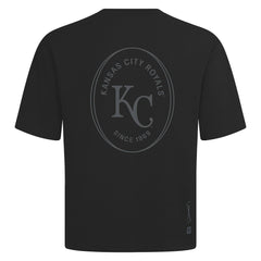 Kansas City Royals Levelwear Signet Oversized Luxe Signature Knit T-Shirt Black