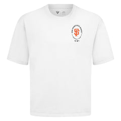 San Francisco Giants Levelwear Register Oversized Luxe Signature Knit T-Shirt White