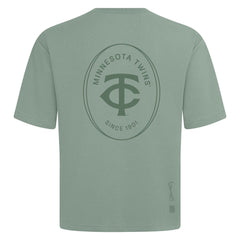 Minnesota Twins Levelwear Register Oversized Luxe Signature Knit T-Shirt Green