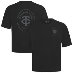 Minnesota Twins Levelwear Register Oversized Luxe Signature Knit T-Shirt Black
