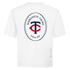 Minnesota Twins Levelwear Register Oversized Luxe Signature Knit T-Shirt White