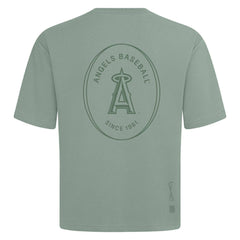 Los Angeles Angels Levelwear Register Oversized Luxe Signature Knit T-Shirt Green