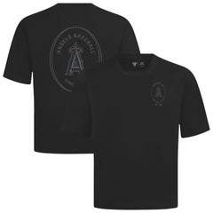 Los Angeles Angels Levelwear Register Oversized Luxe Signature Knit T-Shirt Black