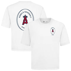 Los Angeles Angels Levelwear Register Oversized Luxe Signature Knit T-Shirt White