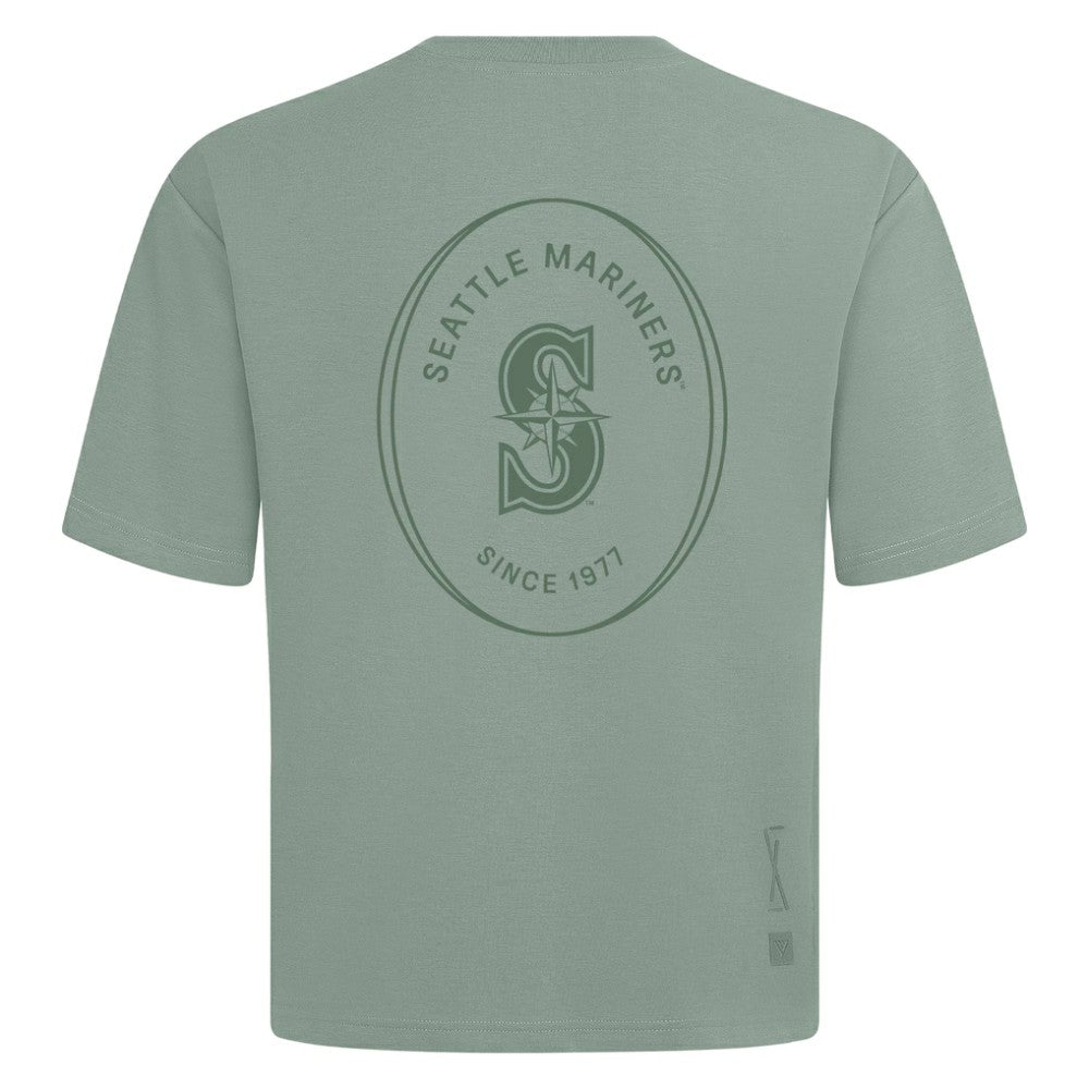 Seattle Mariners Levelwear Register Oversized Luxe Signature Knit T-Shirt Green