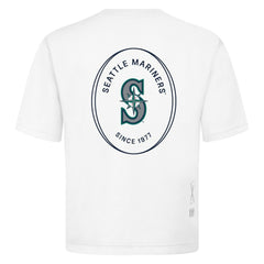 Seattle Mariners Levelwear Register Oversized Luxe Signature Knit T-Shirt White