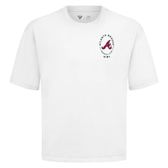 Atlanta Braves Levelwear Register Oversized Luxe Signature Knit T-Shirt White