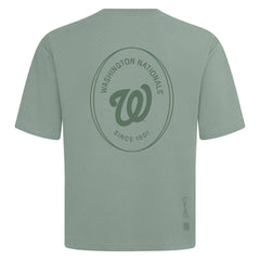 Washington Nationals Levelwear Register Oversized Luxe Signature Knit T-Shirt Green