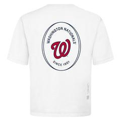 Washington Nationals Levelwear Register Oversized Luxe Signature Knit T-Shirt White