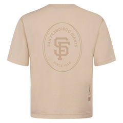 San Francisco Giants Levelwear Register Oversized Luxe Signature Knit T-Shirt Khaki