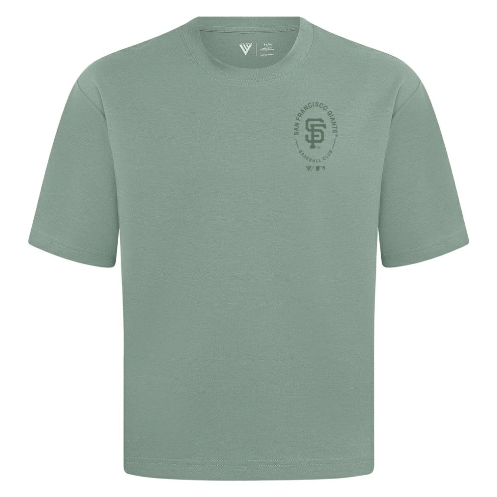 San Francisco Giants Levelwear Register Oversized Luxe Signature Knit T-Shirt Green