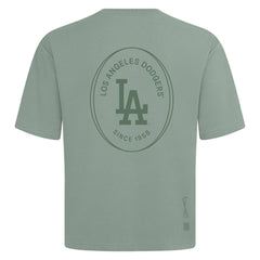Los Angeles Dodgers Levelwear Register Oversized Luxe Signature Knit T-Shirt Green