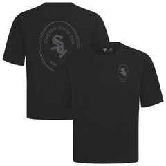 Chicago White Sox Levelwear Register Oversized Luxe Signature Knit T-Shirt Black