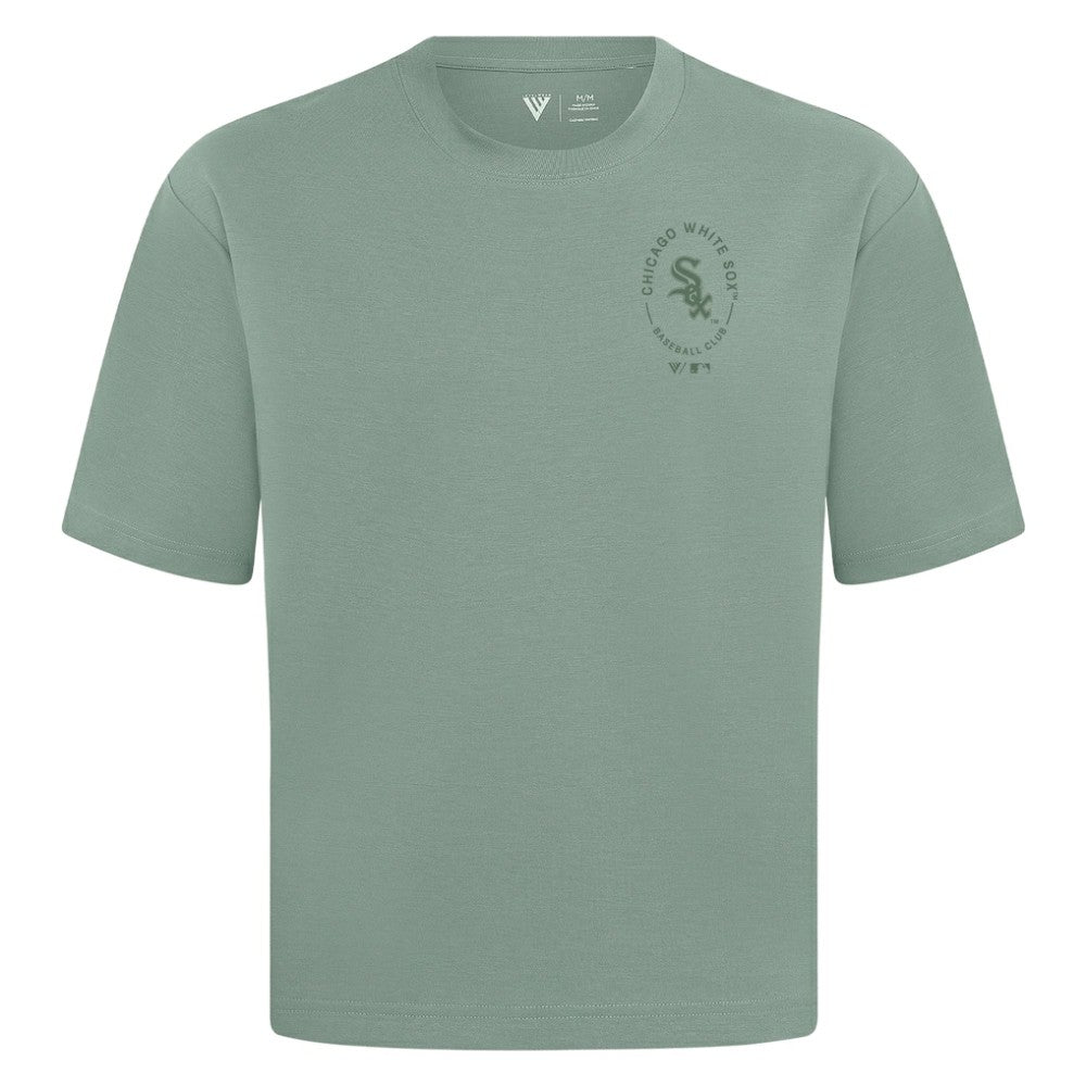 Chicago White Sox Levelwear Register Oversized Luxe Signature Knit T-Shirt Green
