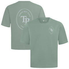 Tampa Bay Rays Levelwear Register Oversized Luxe Signature Knit T-Shirt Green