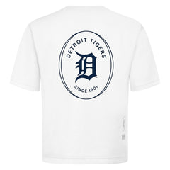 Detroit Tigers Levelwear Register Oversized Luxe Signature Knit T-Shirt White