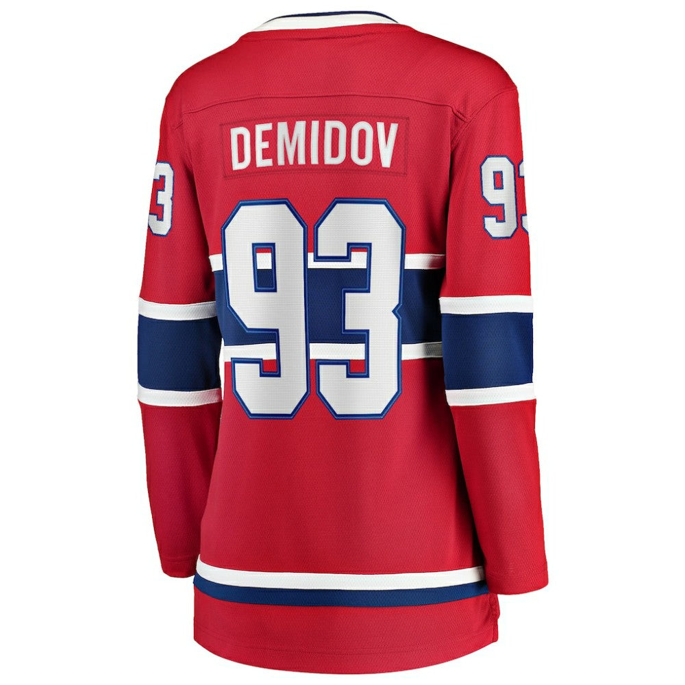 Ivan Demidov Montreal Canadiens Fanatics Women's Home Breakaway Player Jersey - Red Jerseys