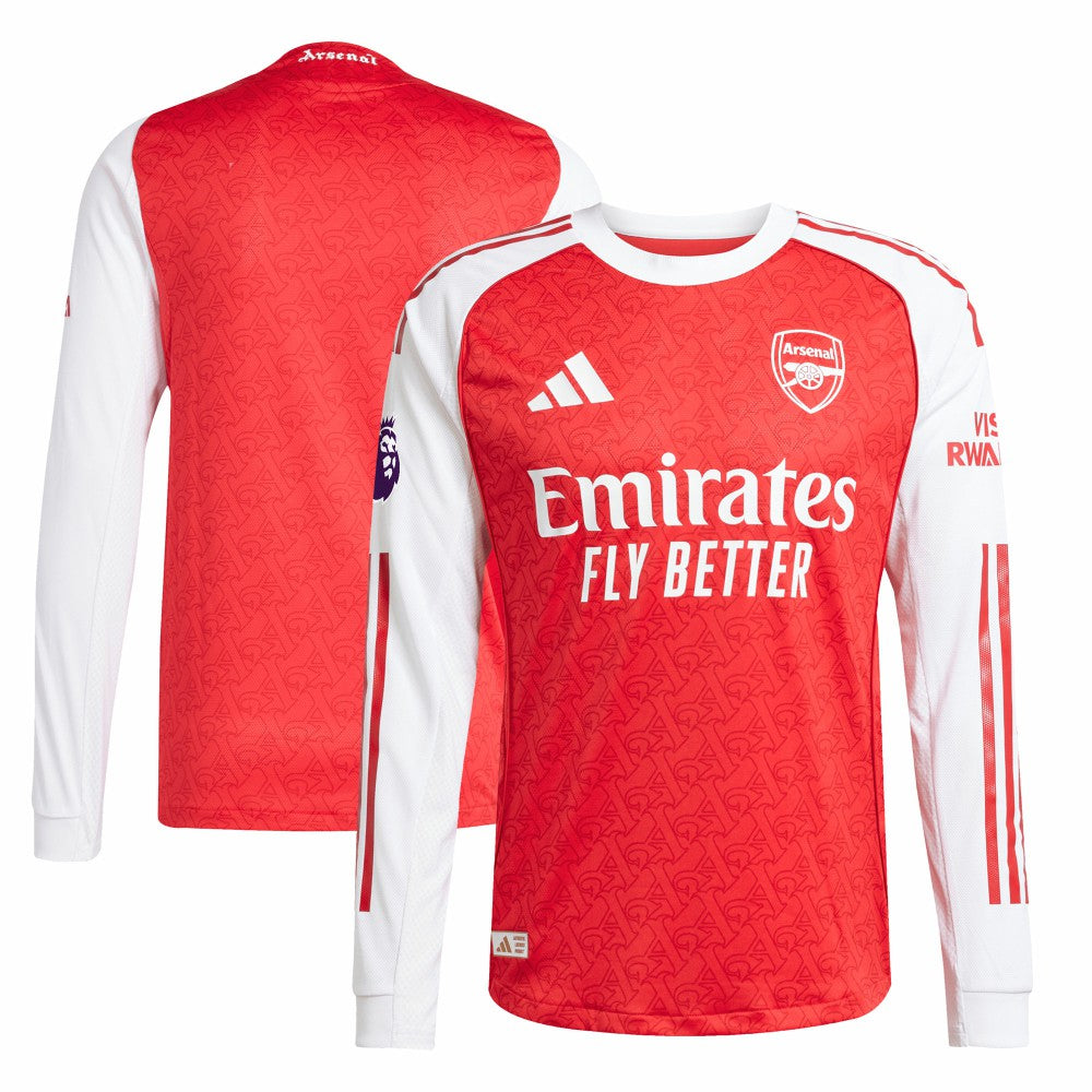 Arsenal 2025/26 Home Long Sleeve Jersey - Red on sale