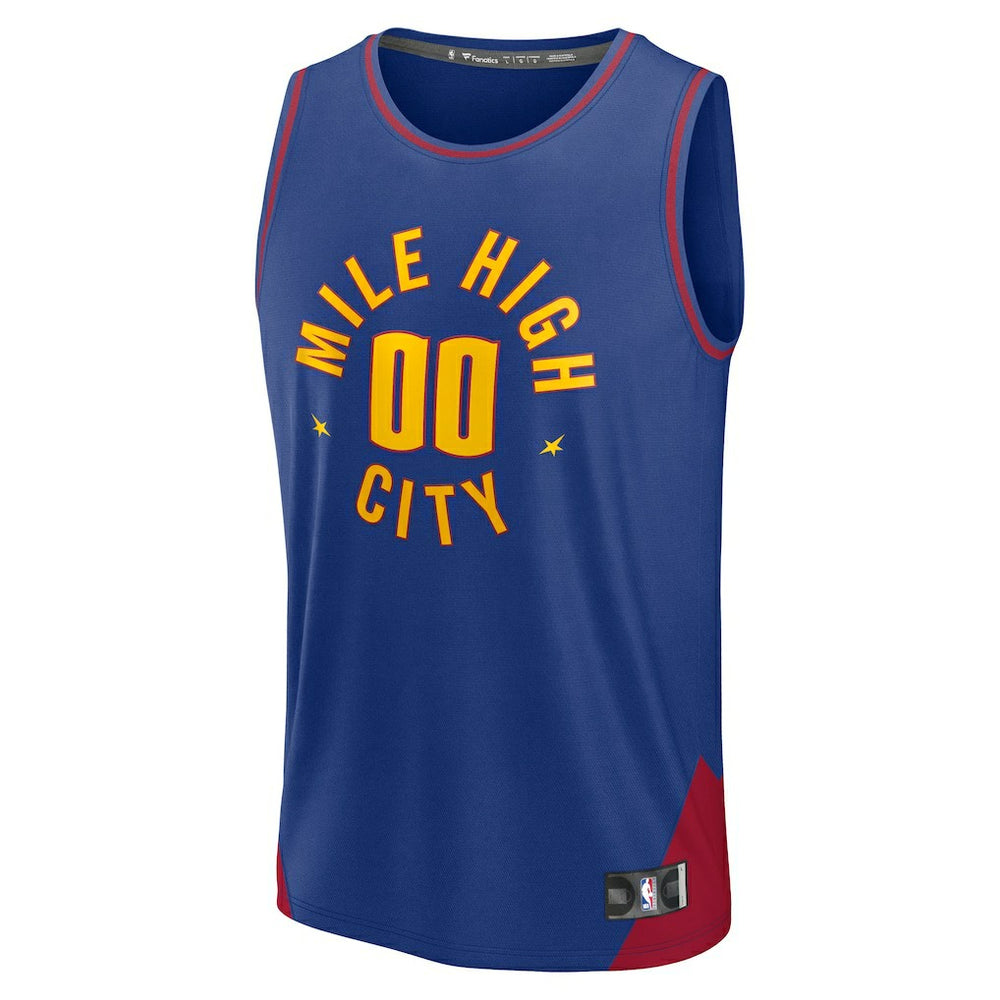 Denver Nuggets Youth Fast Break Custom Replica Jersey sale - Blue sale - Statement Edition discount