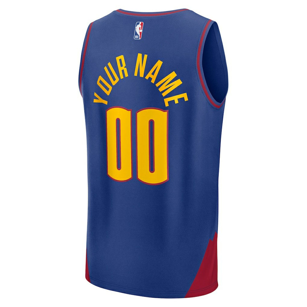 Denver Nuggets Youth Fast Break Custom Replica Jersey sale - Blue sale - Statement Edition discount